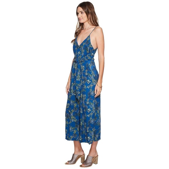 Free People Floral Romper Pants Blue Women’s Size 2 - Picture 15 of 16